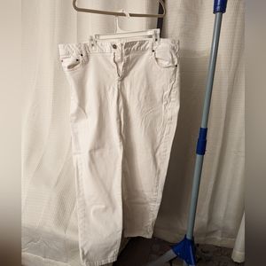 18W white Michael Kors selma skinny jeans